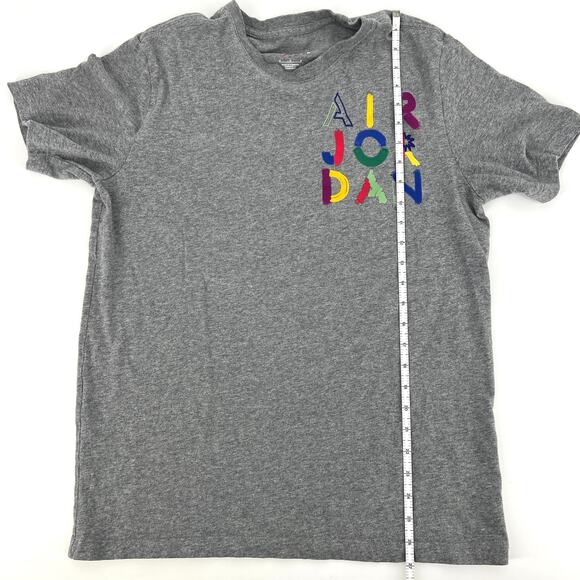 Nike Air Jordan Jump Man The Cradle Gray T Shirt Mens Sz M Double Sided Graphic - Picture 5 of 8